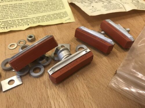 NOS 4 BMX SCOTT MATHAUSER SUPERBRAKE Threaded Post Finned Brake Pads w/extrasMG5 - Fresh Stock Dated October 2025