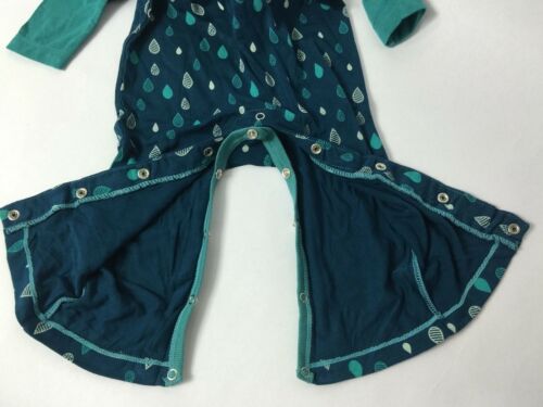 KicKee Pants Baby Boys' Print Polo Romper in Peacock Rain Drops Size 3-6 Months - Fresh Stock Dated October 2025