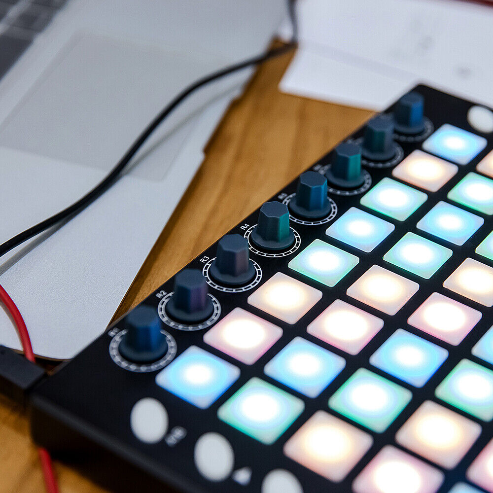 MIDI Drum Pad Controller 48 RGB Backlit Pads 8 Knobs 16 Buttons 8 Sliders H5N2 - Fresh Stock Dated October 2025
