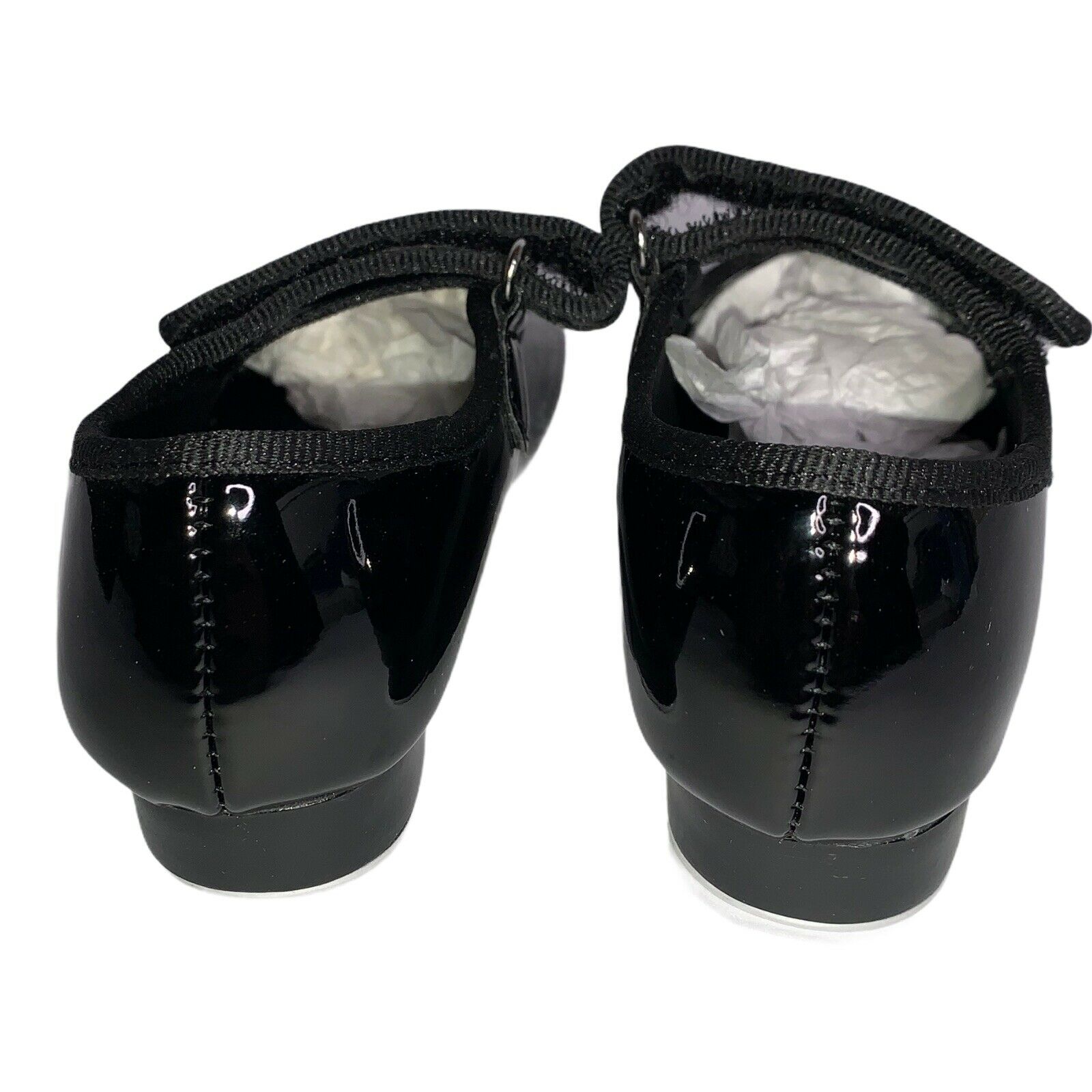 Mary Jane Girls Size 6.5 Black Patent Tap Shoes - Fresh Stock Dated October 2025