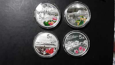 China 2014 One Set (4 Pieces of 1/2oz Silver Coins) - World Heritage - West Lake - Fresh Stock Dated October 2025