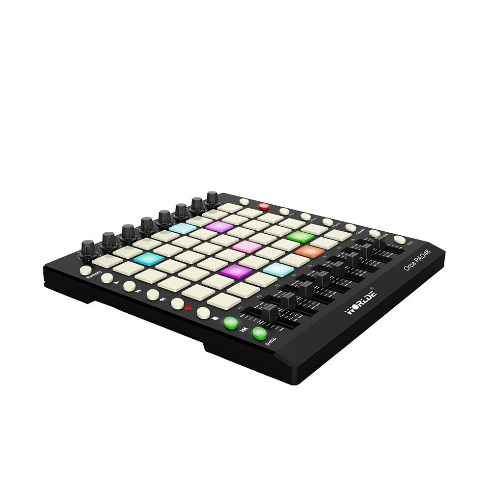MIDI Drum Pad Controller 48 RGB Backlit Pads 8 Knobs 16 Buttons 8 Sliders H5N2 - Fresh Stock Dated October 2025