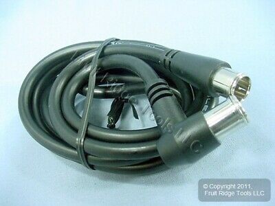 10 Leviton RIGHT ANGLE 6' Push-On Video Coax Cables 75-Ohm F-Type Wire C5854-6 - Fresh Stock Dated October 2025