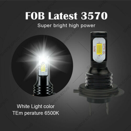 For Kawasaki KLR650 2008-2018 2PCS H7 LED Headlight Lights Bulbs Motorcycle Bike - Fresh Stock Dated October 2025