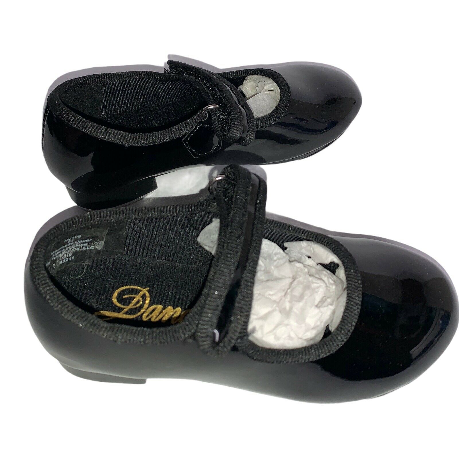 Mary Jane Girls Size 6.5 Black Patent Tap Shoes - Fresh Stock Dated October 2025