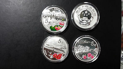 China 2014 One Set (4 Pieces of 1/2oz Silver Coins) - World Heritage - West Lake - Fresh Stock Dated October 2025