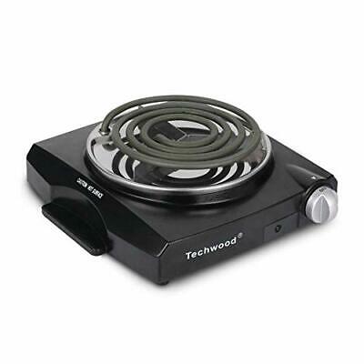 1100W Portable Electric Coil Hot Plate Single Burner for Cooking, Countertop - Fresh Stock Dated October 2025