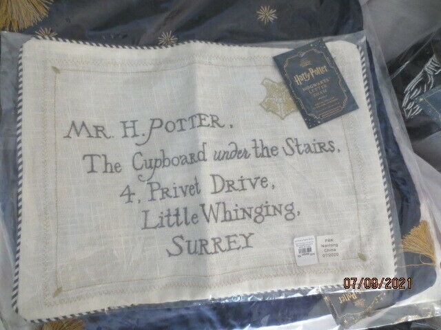 pottery barn HARRY POTTER pillow SUPER LOT 7 COVERS, 1 PILLOW RARE LETTER SHAM - Fresh Stock Dated October 2025