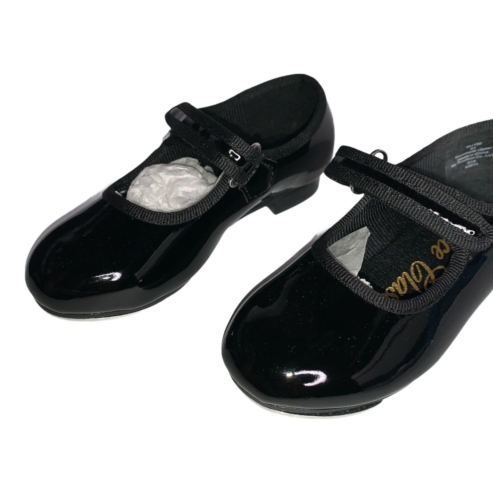 Mary Jane Girls Size 6.5 Black Patent Tap Shoes - Fresh Stock Dated October 2025