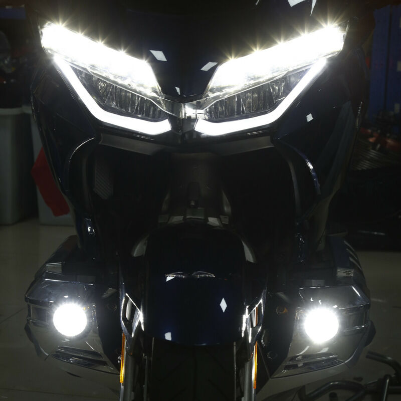 LED Fog Lights Attachment Kit Fit For Honda Goldwing 1800 GL1800 2018-2021 - Fresh Stock Dated October 2025