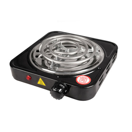 Portable 1000W Single Electric Burner Hot Plate 110V Portable Stove Stainless - Fresh Stock Dated October 2025