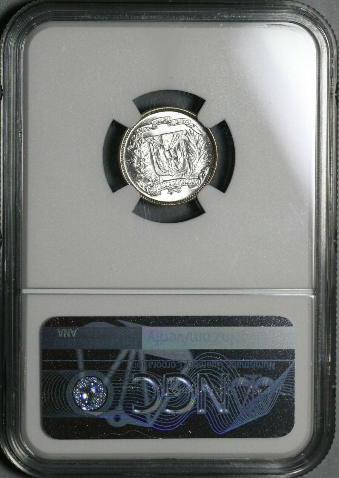 1959 NGC MS 64 Dominican Republic Silver 10 Centavos Scarce Coin (21031801C) - Fresh Stock Dated October 2025