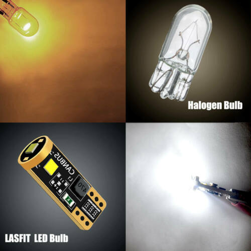 2x LED Parking Light Bulbs T10 192 168 2825 Super Bright Cool White 6000K Canbus - Fresh Stock Dated October 2025