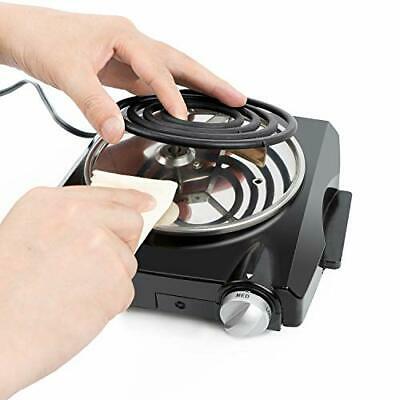 1100W Portable Electric Coil Hot Plate Single Burner for Cooking, Countertop - Fresh Stock Dated October 2025