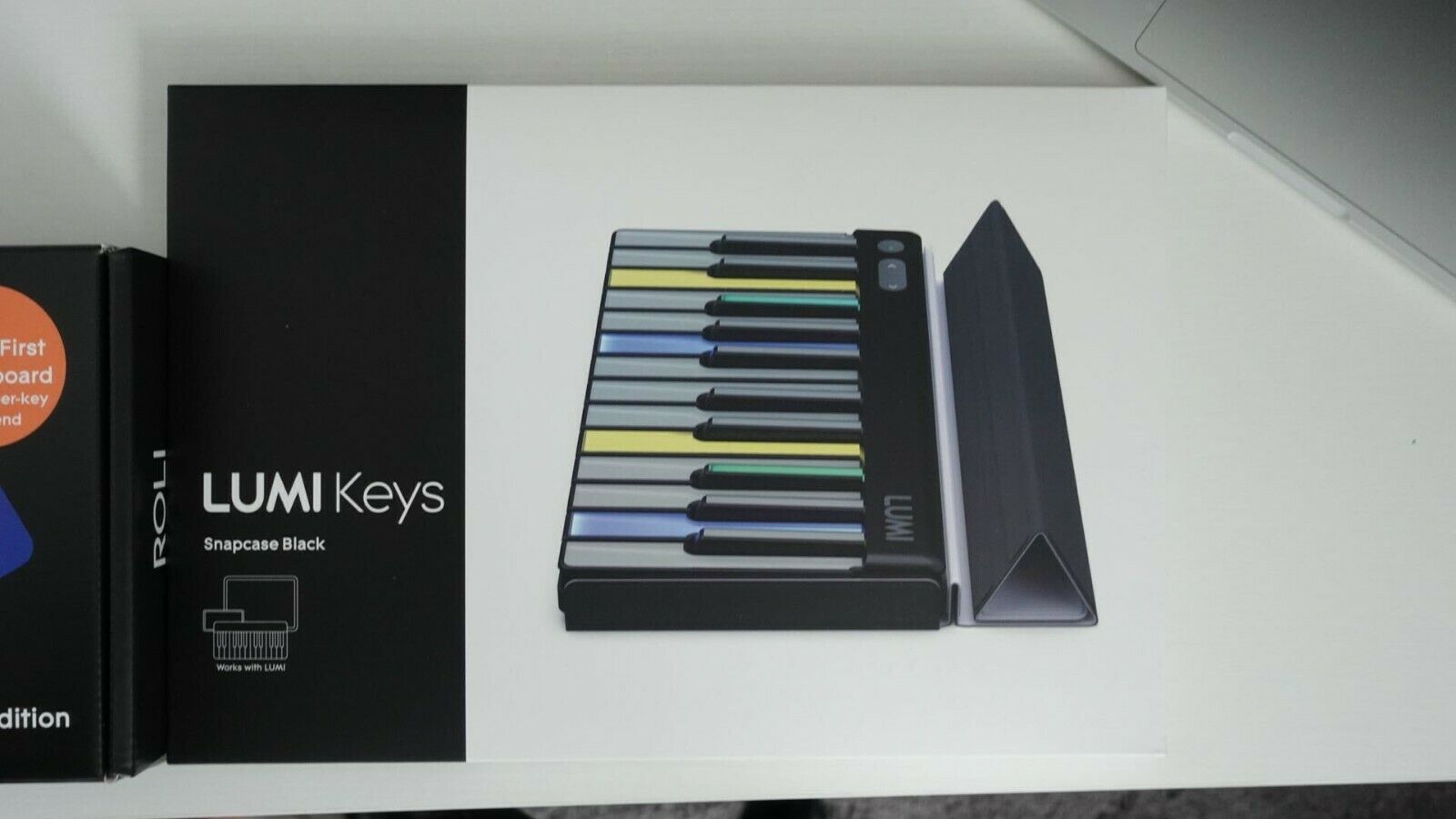 ROLI Lumi Keys Studio Edition 4D Bluetooth Keyboard w/ ROLI Snapcase Black - Fresh Stock Dated October 2025