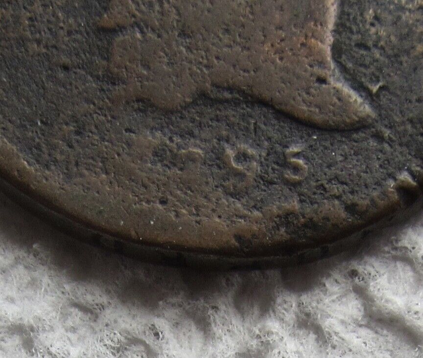1795 1/2C BN Liberty Cap Half Cent Rare Key Date Lettered Edge Pole Fine Detail - Fresh Stock Dated October 2025