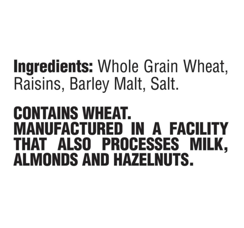 Uncle Sam Skinner's Raisin Bran Cereal, High Fiber, Whole Grain, Non-GMO Project - Fresh Stock Dated October 2025