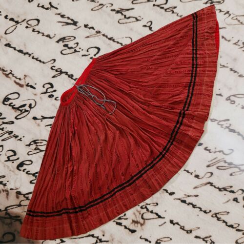 Incredible antique deep red Edwardian 1908 skirt! - Fresh Stock Dated October 2025
