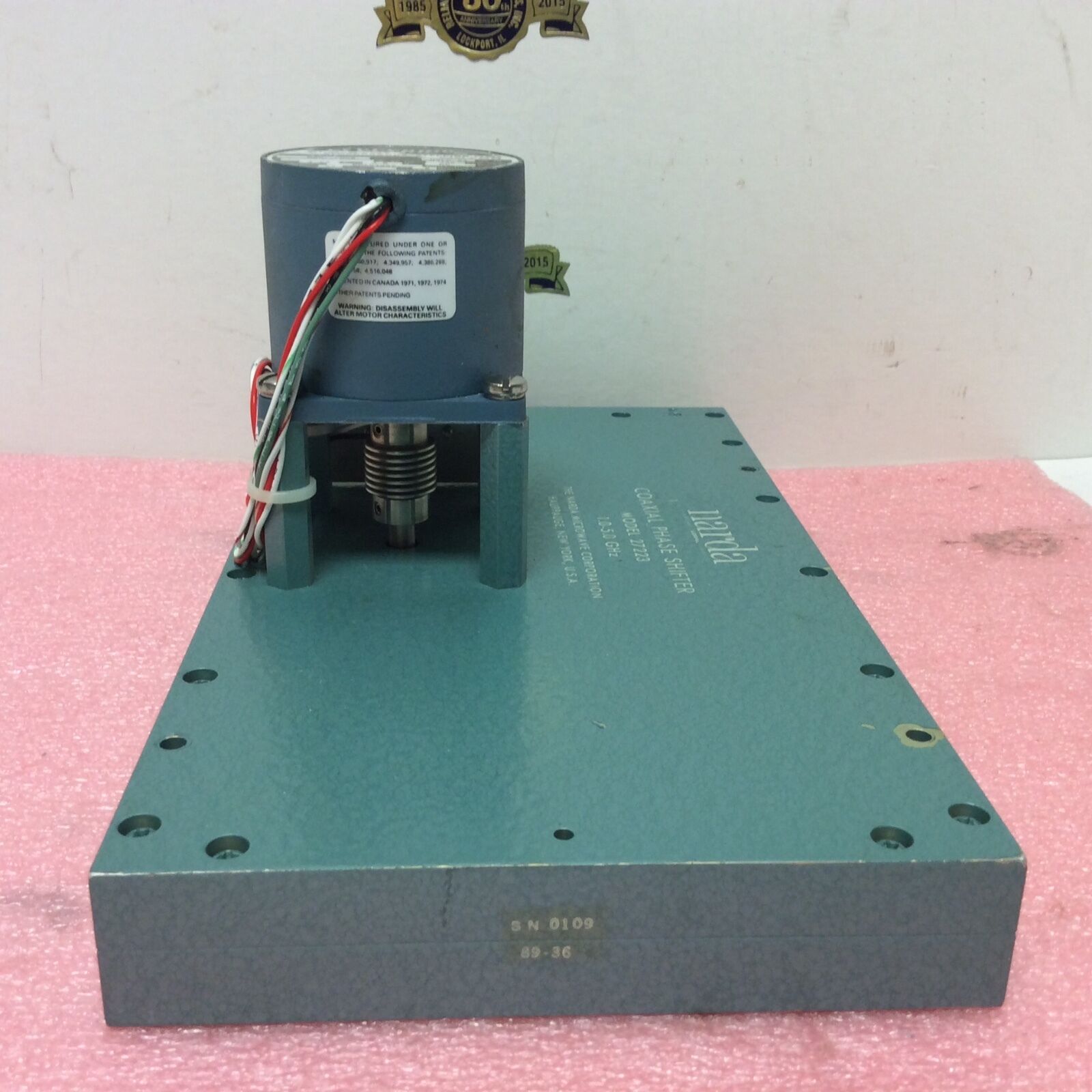 Narda Coaxial Phase Shifter model 27223 1.0 - 5.0 GHz Lockheed Martin Microwave - Fresh Stock Dated October 2025