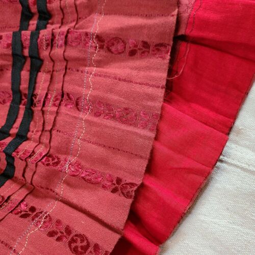 Incredible antique deep red Edwardian 1908 skirt! - Fresh Stock Dated October 2025
