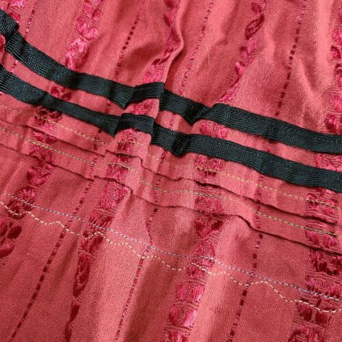 Incredible antique deep red Edwardian 1908 skirt! - Fresh Stock Dated October 2025
