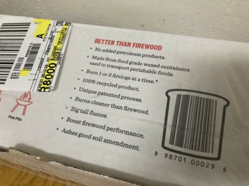 Kentucky Fried Chicken Scented Firelog ~ Enviro-Log Burns Cleaner than Firewood - Fresh Stock Dated October 2025