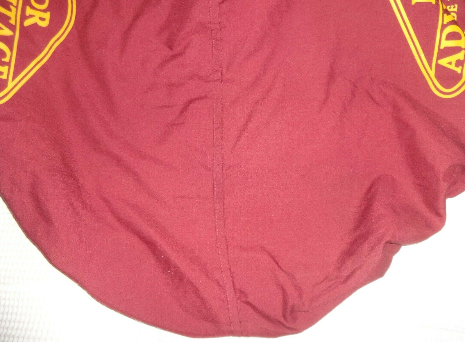HENRI DE RIVEL (HDR) English Saddle Cover - Red, Gold Logo, Black Trim - NICE! - Fresh Stock Dated October 2025