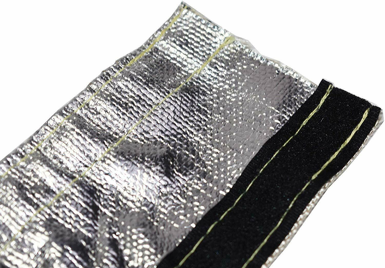 Heat Shroud Aluminized Sleeving with Hook and Loop Closure 1/2
