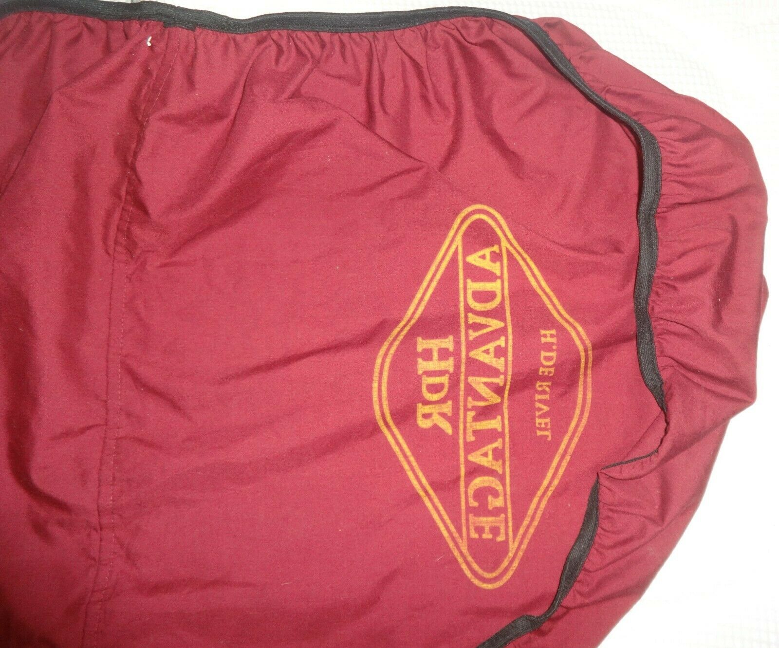 HENRI DE RIVEL (HDR) English Saddle Cover - Red, Gold Logo, Black Trim - NICE! - Fresh Stock Dated October 2025