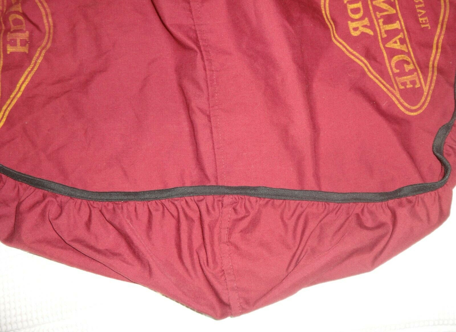 HENRI DE RIVEL (HDR) English Saddle Cover - Red, Gold Logo, Black Trim - NICE! - Fresh Stock Dated October 2025