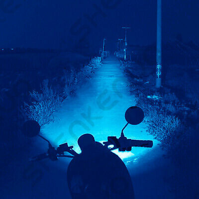 For Kawasaki Ninja 300 650 ZX6R ICE Blue H7 Motorcycle LED Headlight Bulbs HKL - Fresh Stock Dated October 2025