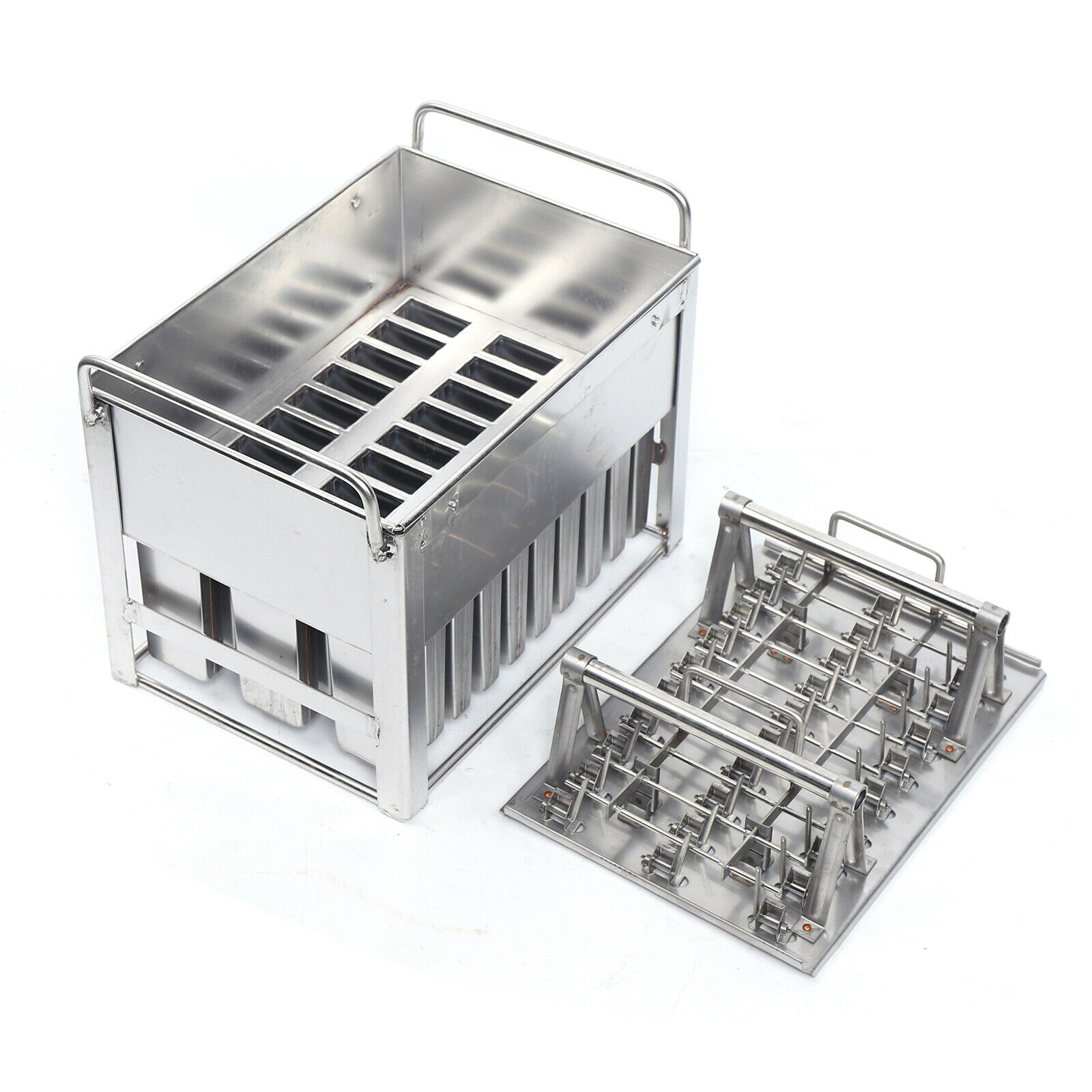 30pcs Stainless Steel Ice Cream Mold Reusable Candy Juice Popsicle Maker Mould - Fresh Stock Dated October 2025