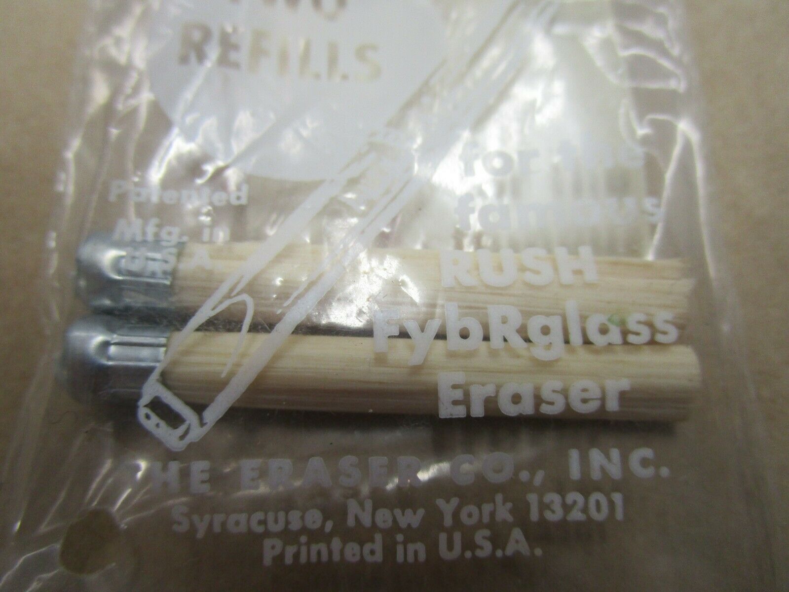 New Vigor Fybrglass Fiberglass Eraser 2 Piece Refill Pack Watchmaker Repair Tool - Fresh Stock Dated October 2025