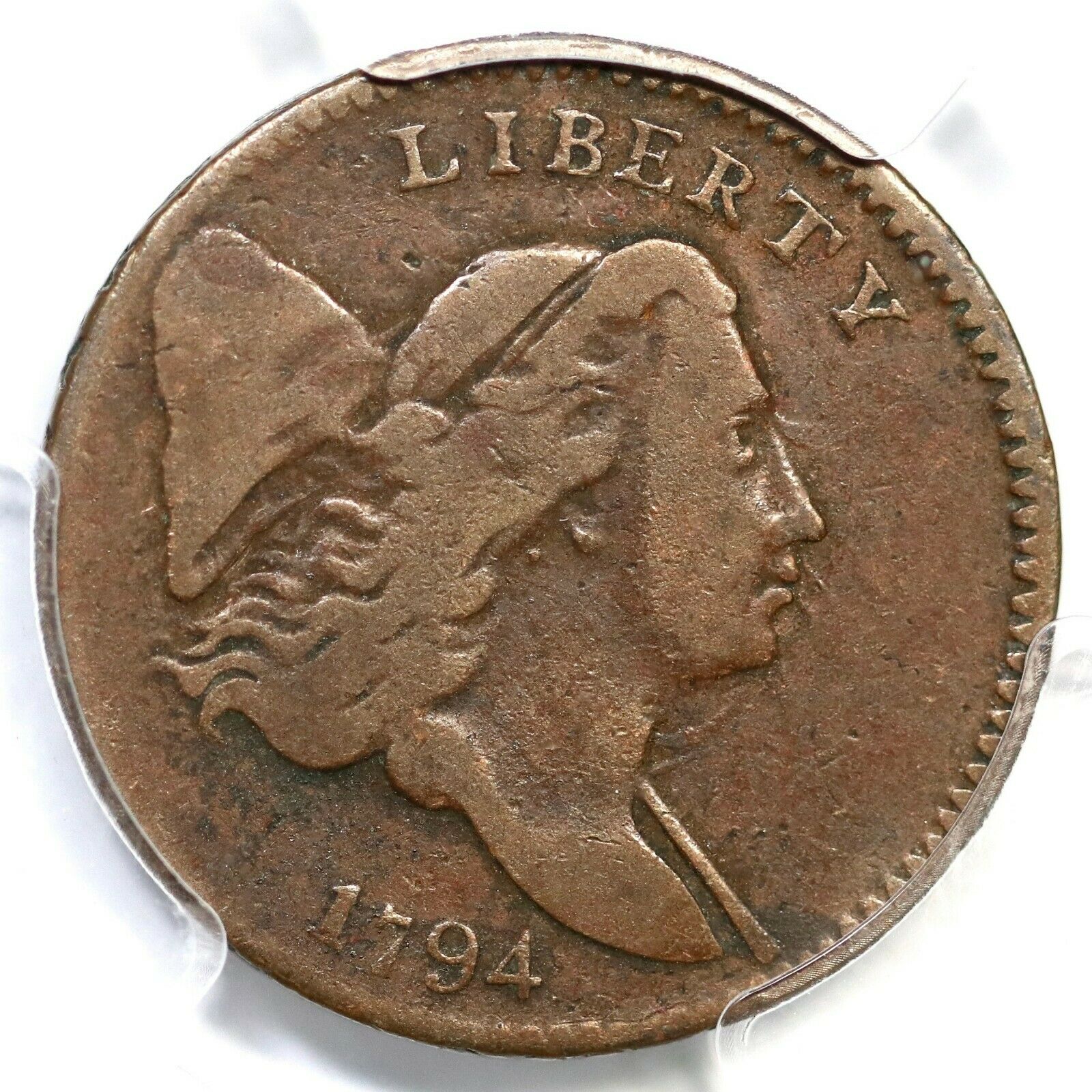 1794 C-2b R-6 PCGS F 15 Lg Edge Letters Liberty Cap Half Cent Coin 1/2c - Fresh Stock Dated October 2025