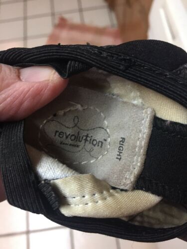 Revolution dancewear Toddler Ballet Shoes black leather girls 13 M - Fresh Stock Dated October 2025