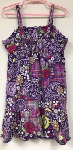 Girl Toddler Purple Floral Sundress Size Medium (7/8) By The Children's Place - Fresh Stock Dated October 2025