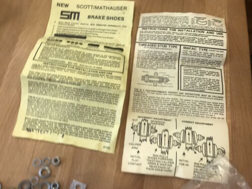 NOS 4 BMX SCOTT MATHAUSER SUPERBRAKE Threaded Post Finned Brake Pads w/extrasMG5 - Fresh Stock Dated October 2025