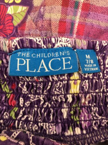 Girl Toddler Purple Floral Sundress Size Medium (7/8) By The Children's Place - Fresh Stock Dated October 2025