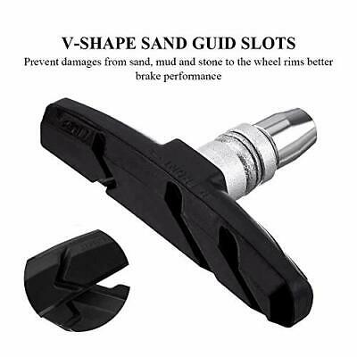 2 Pairs Bike Brakes Pads Set, 70mm Bicycle Brake Pads for Cruiser MTB Universal - Fresh Stock Dated October 2025