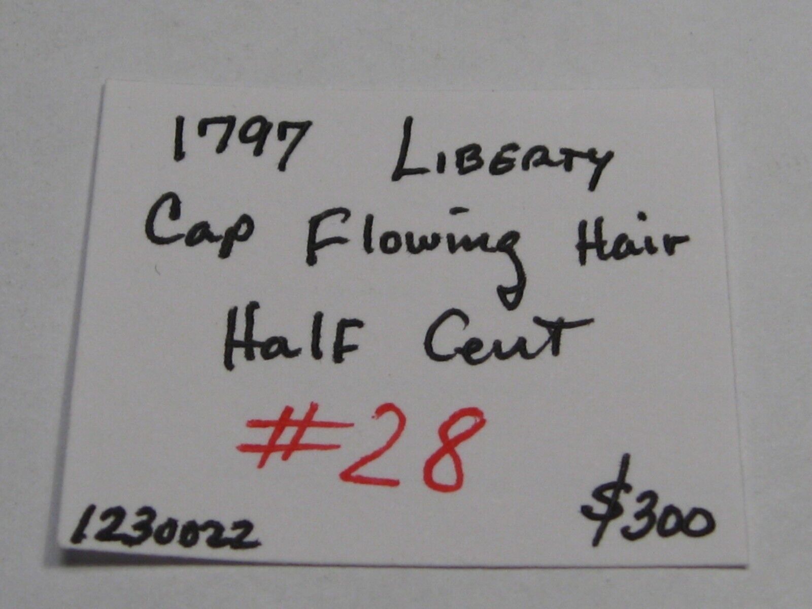1797 LIBERTY Cap Flowing Hair Half Cent.  #28 - Fresh Stock Dated October 2025