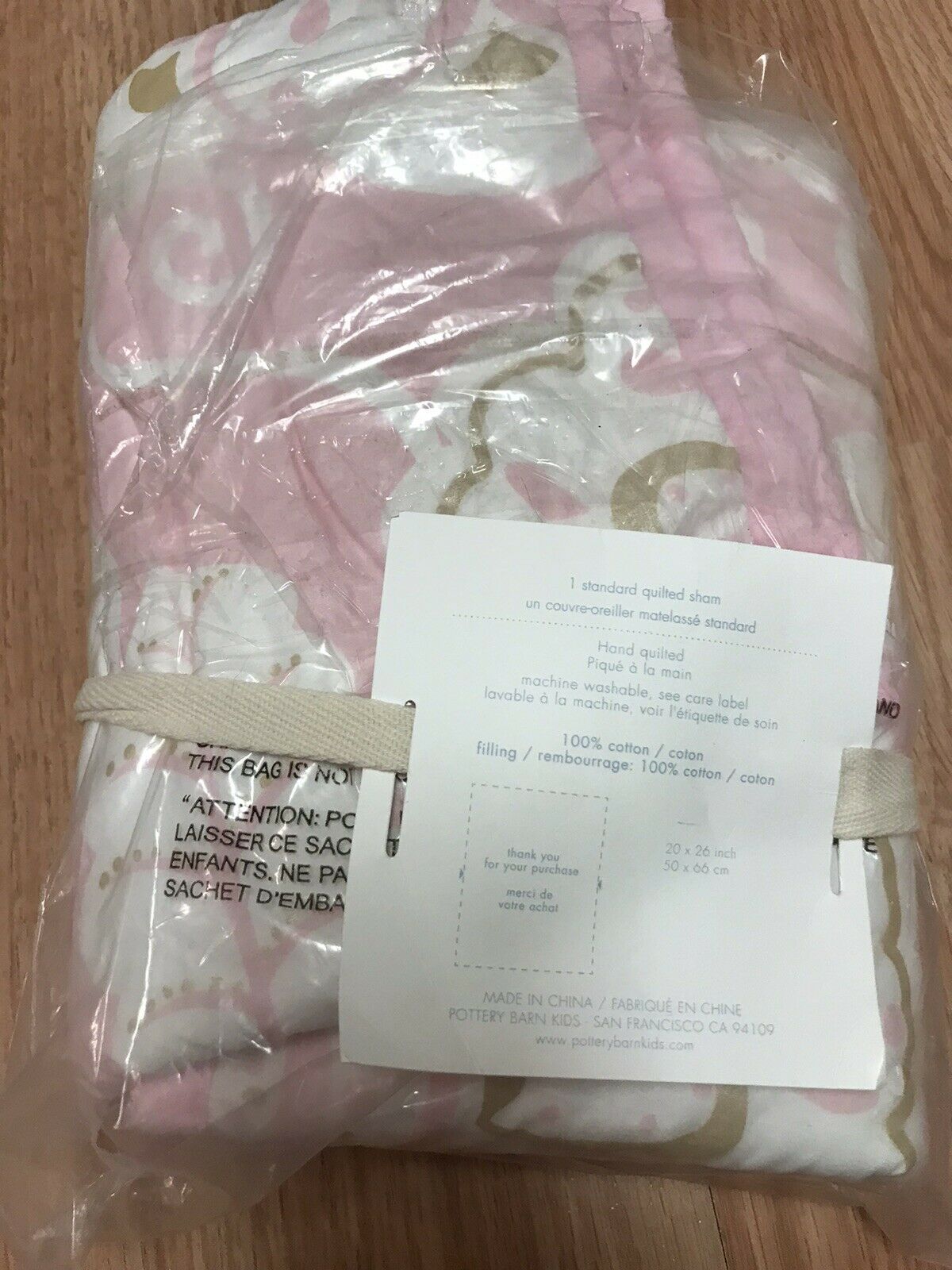 Pottery Barn Kids Metallic Paige Quilted Sham - Fresh Stock Dated October 2025