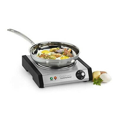 Cuisinart CB-30 Cast-Iron Single Burner, Stainless Steel - Fresh Stock Dated October 2025