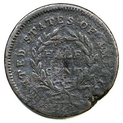 1794 C-9 R-2 Liberty Cap Half Cent Coin 1/2c - Fresh Stock Dated October 2025