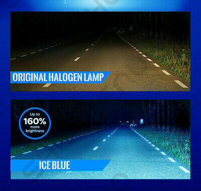 For Suzuki GSXR 1000 750 600 Hayabusa Hi/Lo Beam Ice Blue H7 LED Headlight Bulbs - Fresh Stock Dated October 2025