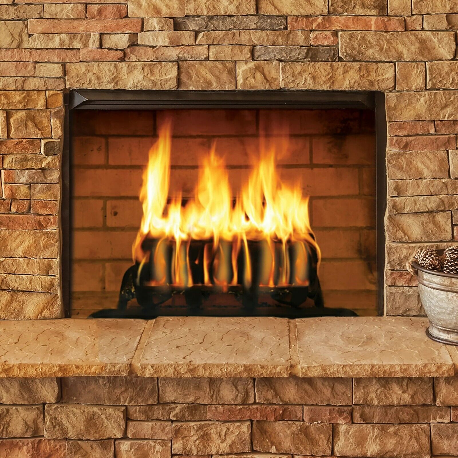 Duraflame Crackleflame 4.5lb Firelogs, 3 Hour Burn, 4-Pk Case Free & Fast Ship - Fresh Stock Dated October 2025