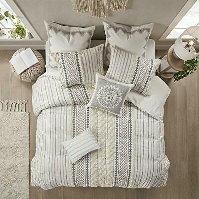 INK+IVY Imani Cotton Comforter Mini Set Ivory & Cario Embroidered Cotton Mode... - Fresh Stock Dated October 2025
