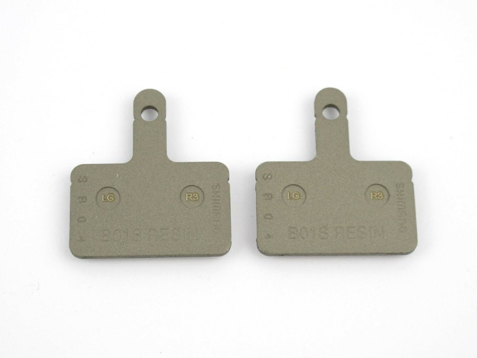 New Resin Disc Bicycle Brake Pads with Spring and Pin for Shimano B01S - Fresh Stock Dated October 2025