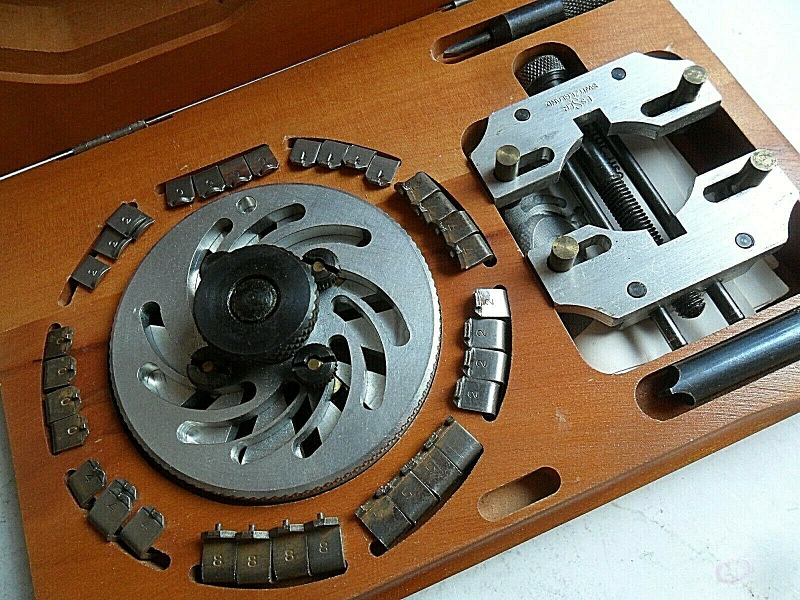 Vintage 1950's Esser Swiss Complex Watch Case Opener Tool Box Set Watchmaker - Fresh Stock Dated October 2025