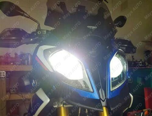 For BMW S1000RR 2009-2018 S1000XR 2x White H7 LED Bulbs Headlight Conversion Kit - Fresh Stock Dated October 2025
