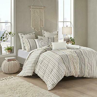 INK+IVY Imani Cotton Comforter Mini Set Ivory & Cario Embroidered Cotton Mode... - Fresh Stock Dated October 2025